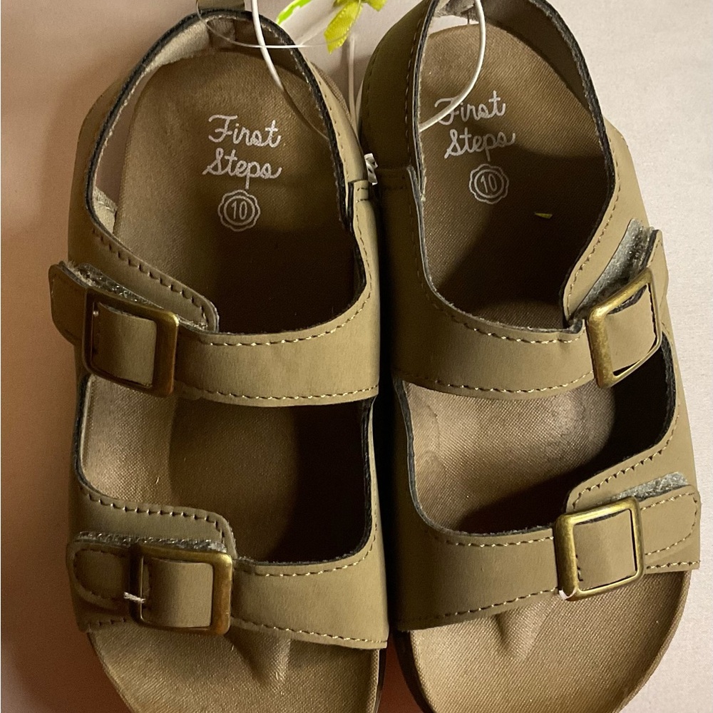 First Steps Cork Open-Toe Sandals
